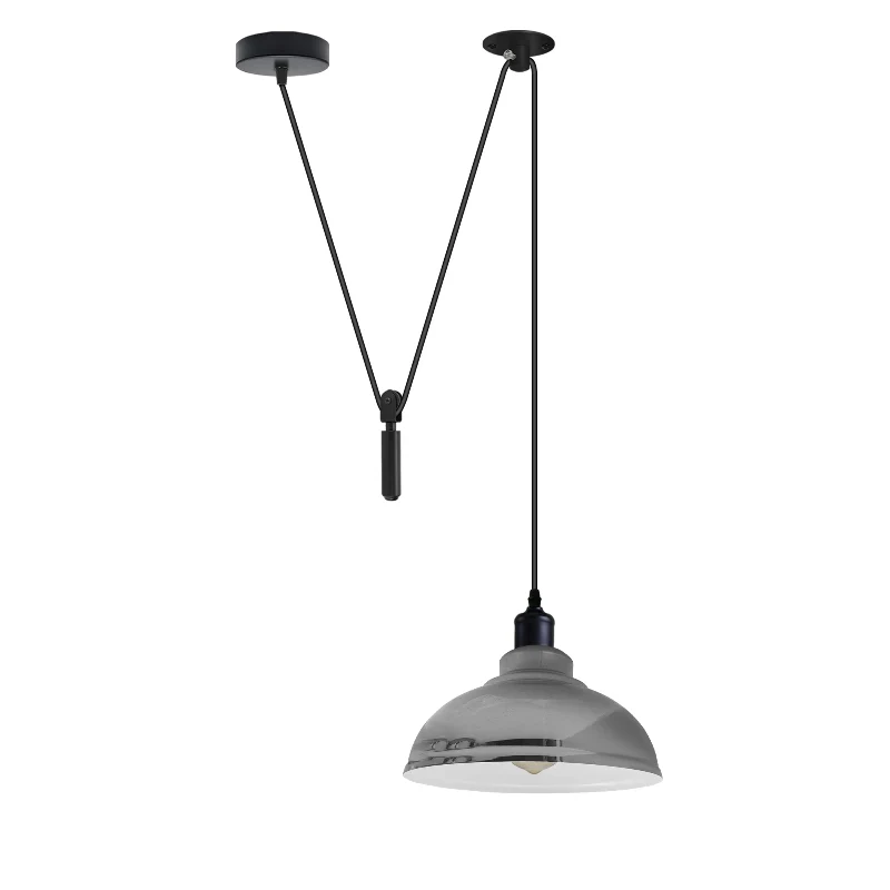 Industrial Pendelleuchte – Höhenverstellbar mit Seilzug, 29cm ~2850