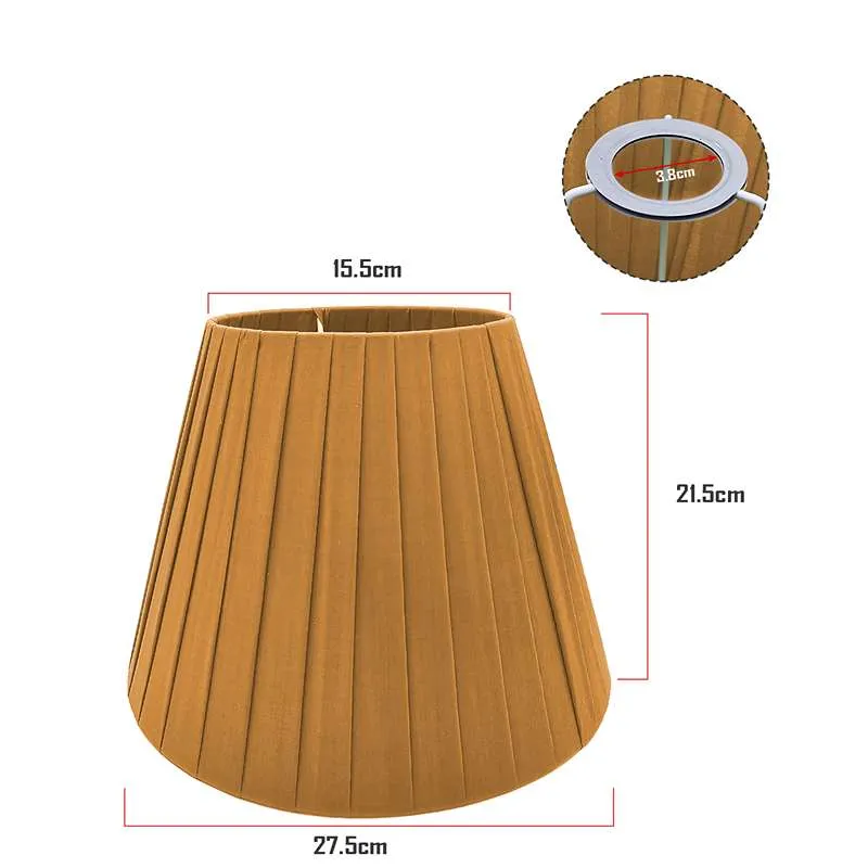 Plissee Lampenschirm Ø280mm Satin-Optik Deckenleuchte ~2849