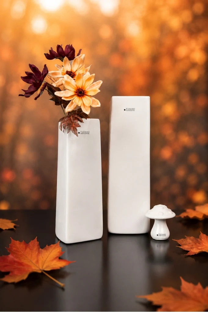 Vase Lago creme-weiß