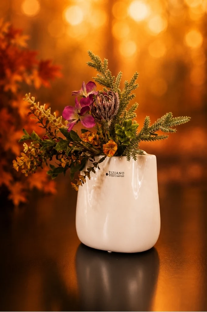 Tischvase Tosca 9cm creme