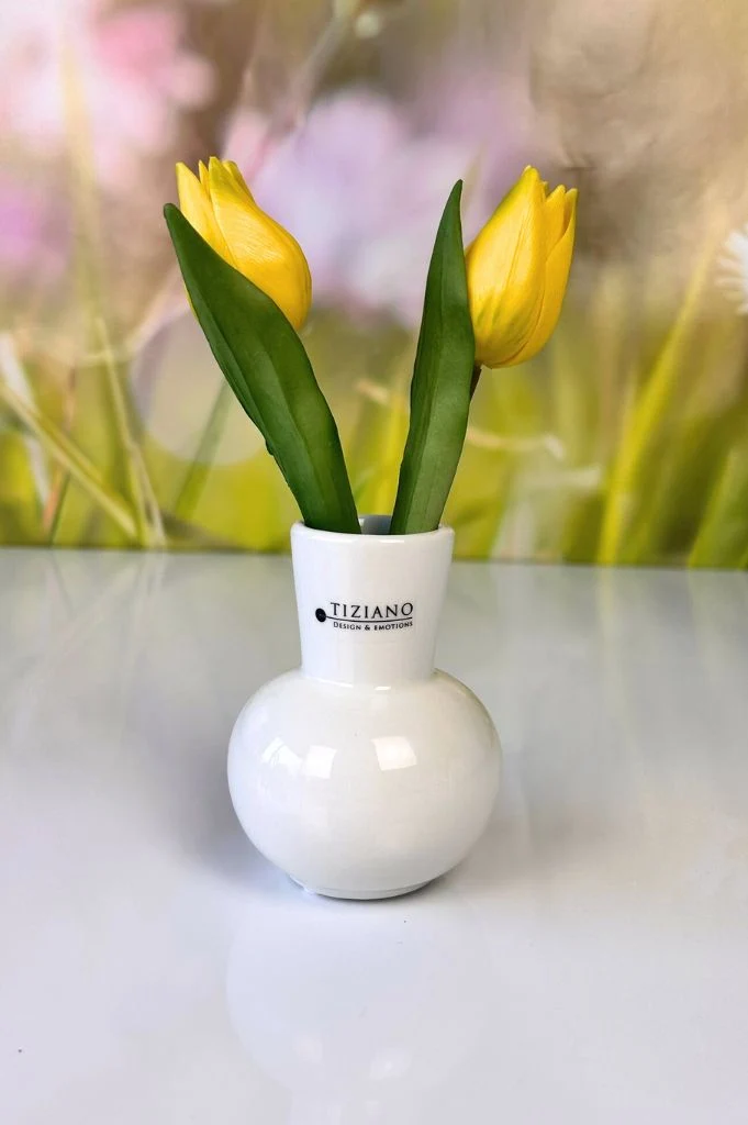 Tischvase Emporo 10cm creme