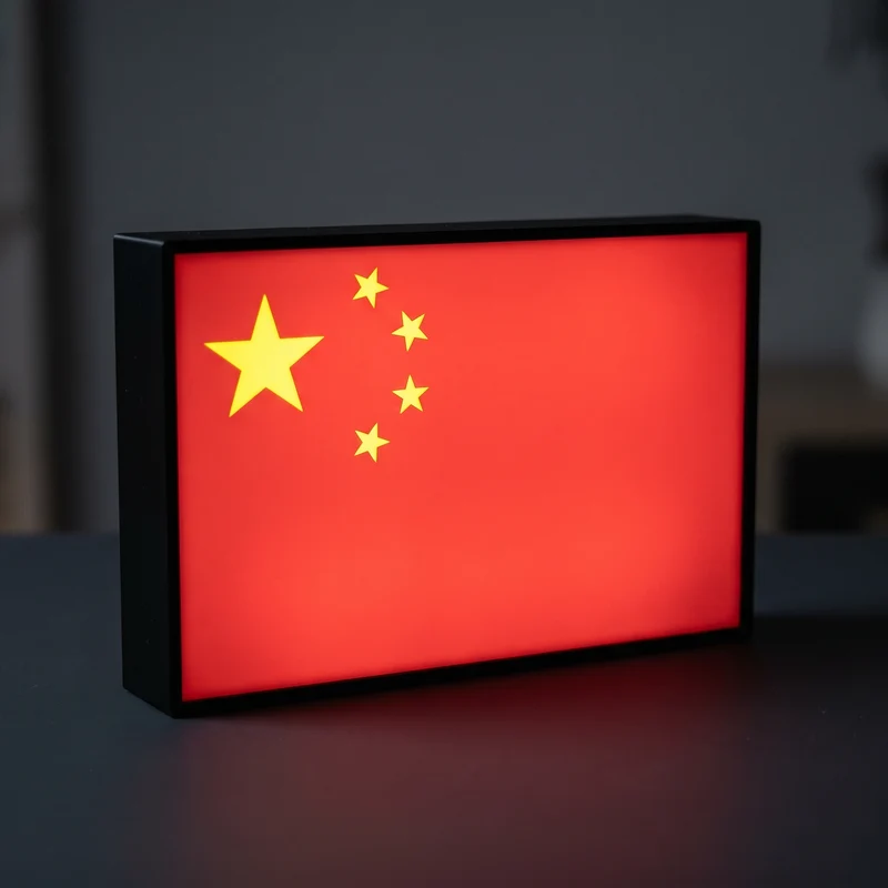 China Flagge Lampe