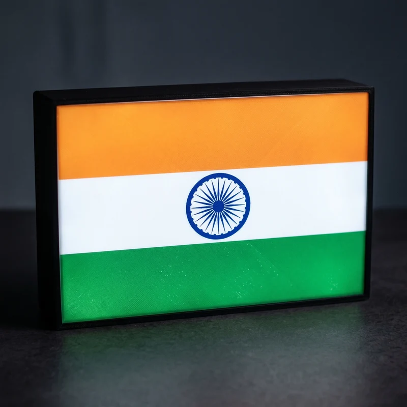 Indien Flagge Lampe