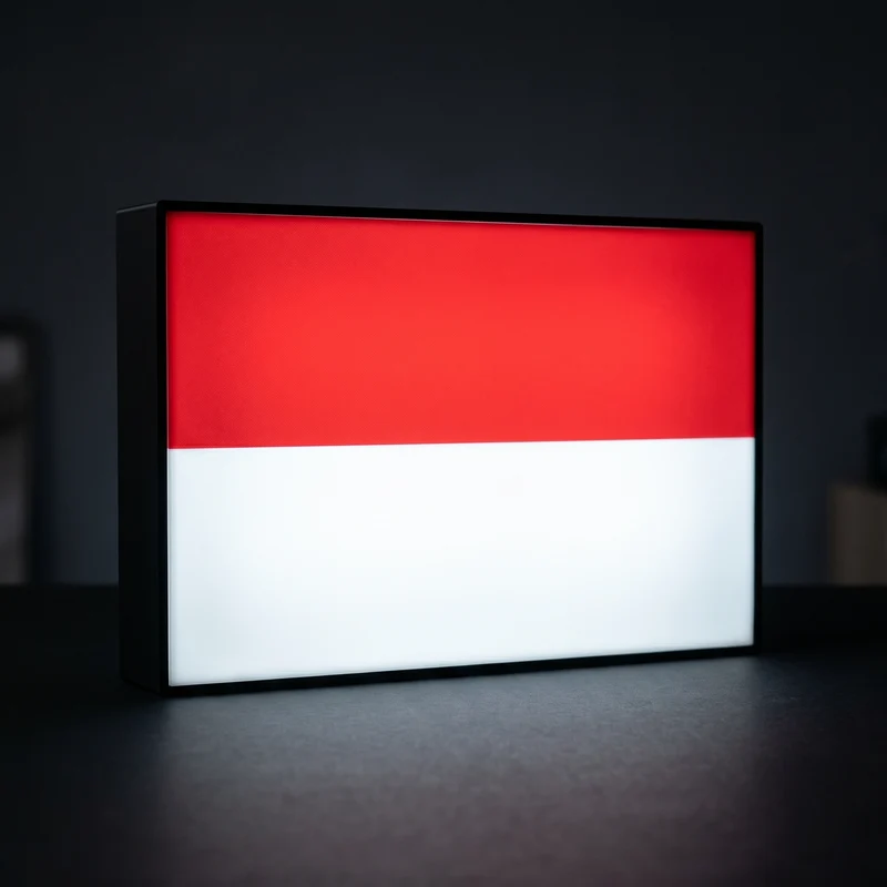 Indonesien Flagge Lampe