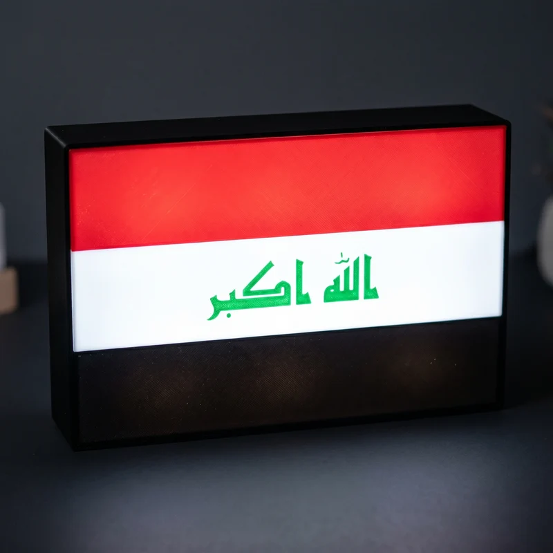 Irak Flagge Lampe