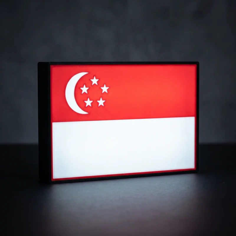 Singapur Flagge Lampe
