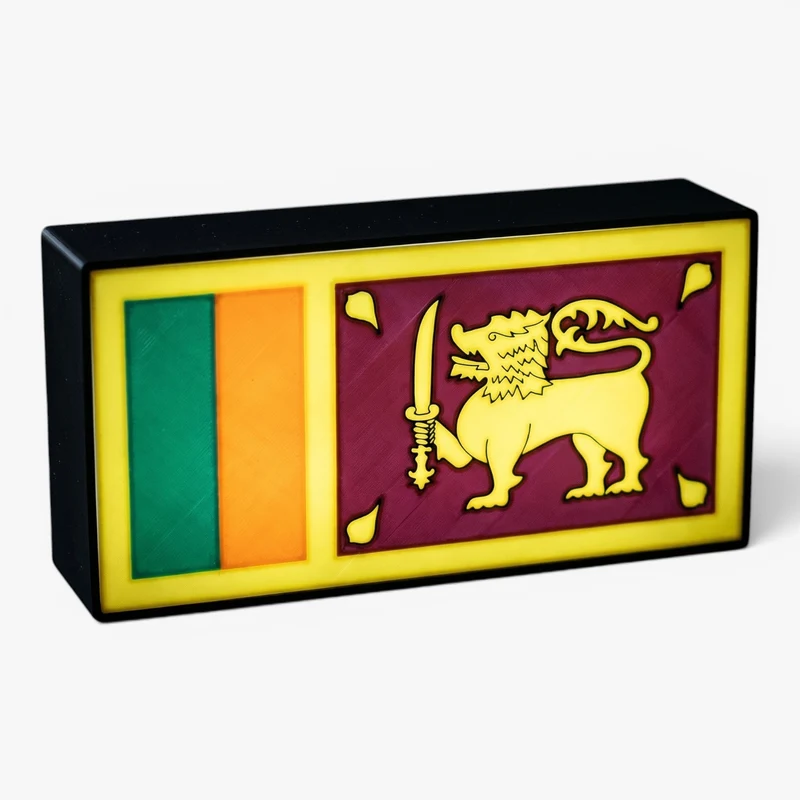 Sri Lanka Flagge Lampe