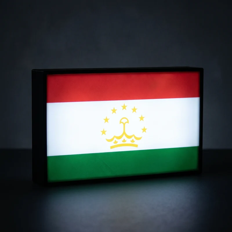 Tadschikistan Flagge Lampe
