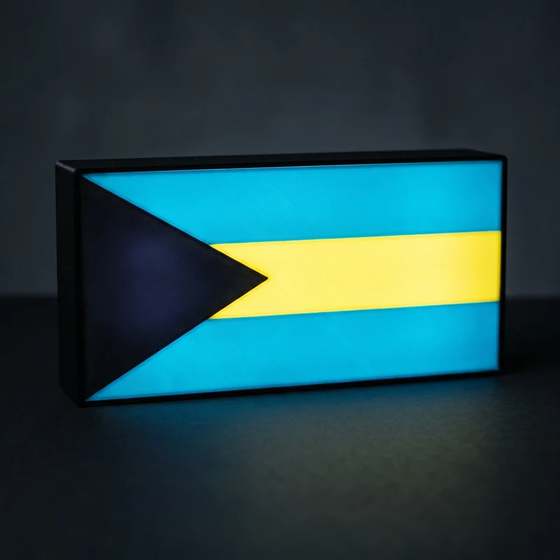 Bahamas Flagge Lampe