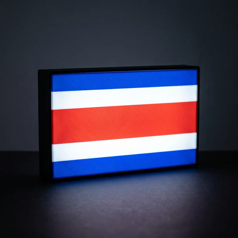 Costa Rica Flagge Lampe