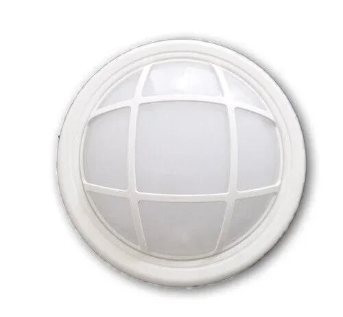 Odense LED Außen Decken-/Wandleuchte IP65 weiß 10W 750lm – inkl. Gitter & Blende