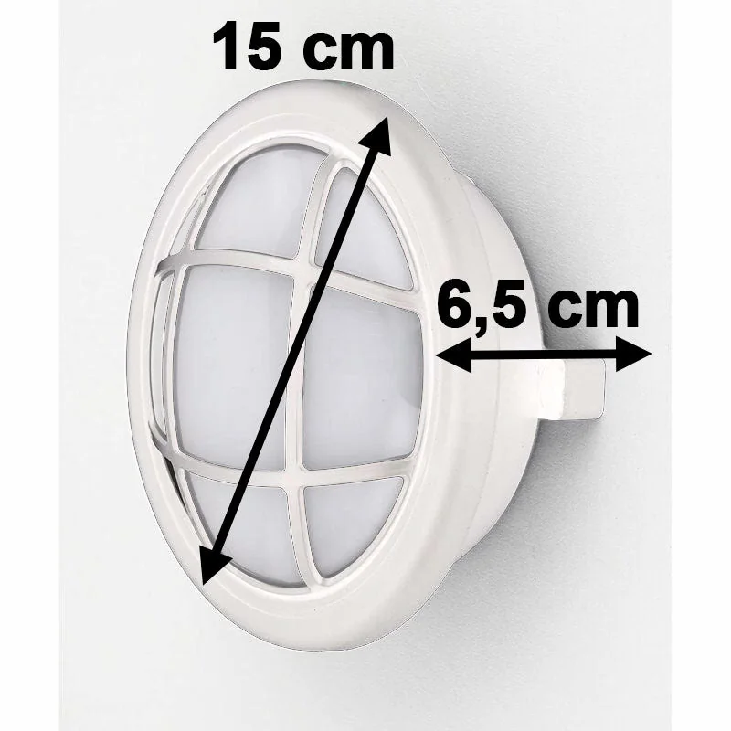 Odense LED Außen Decken-/Wandleuchte IP65 weiß 10W 750lm – inkl. Gitter & Blende