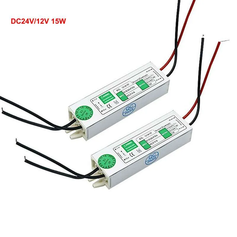 24V LED Transformator 15W IP67 Wasserdicht Netzteil für LED Beleuchtung ~ 2846