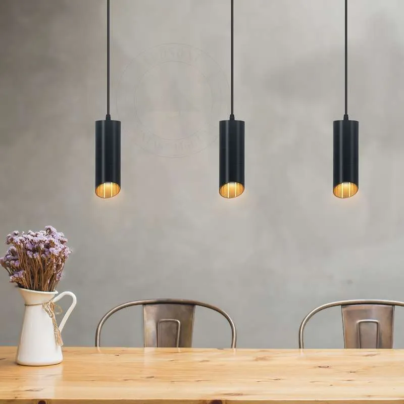 Pendelleuchten schwarz gold | Alumium | gu10 fassung~2612