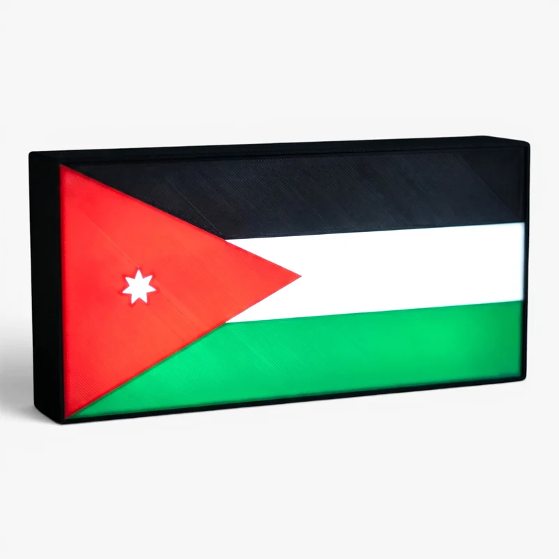 Jordanien Flagge Lampe
