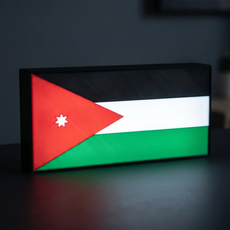 Jordanien Flagge Lampe