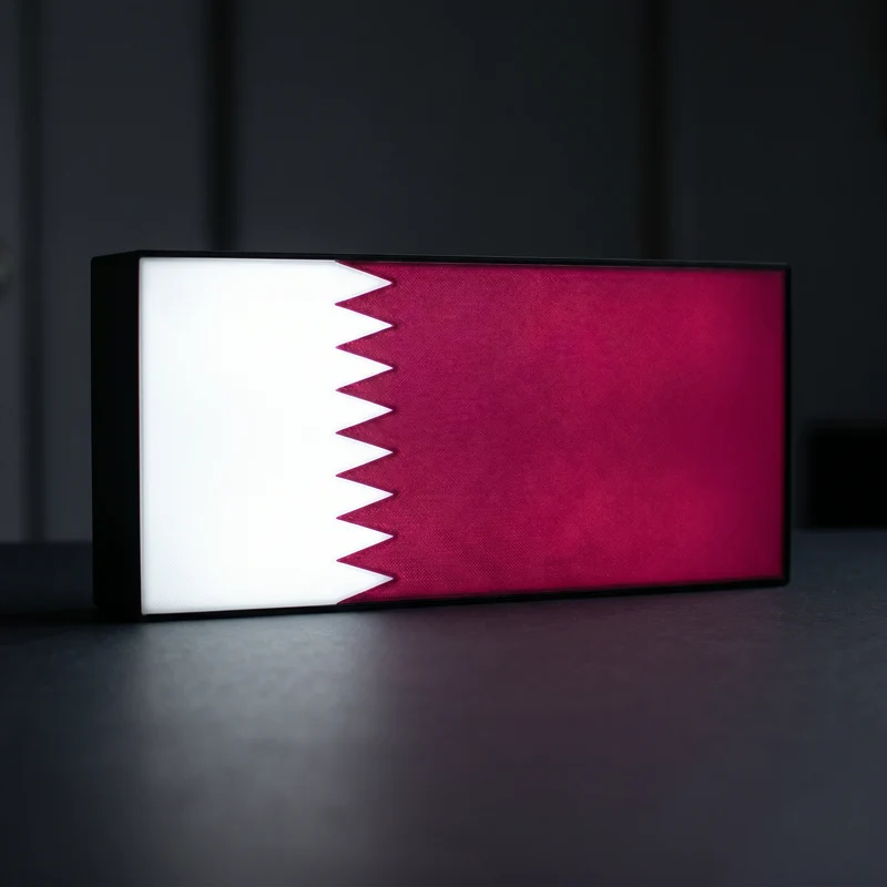 Katar Flagge Lampe