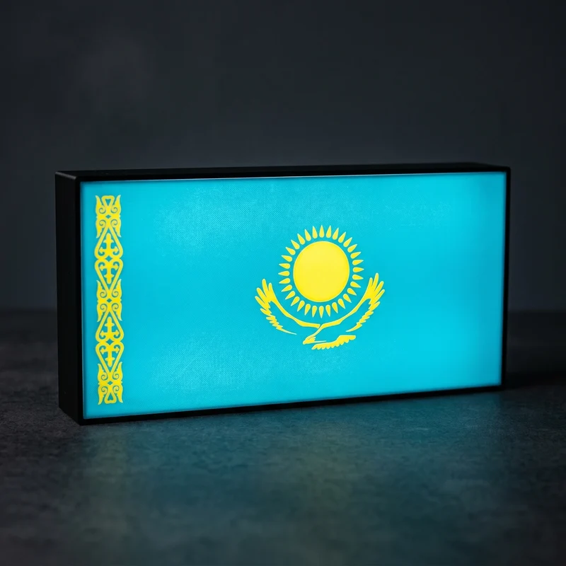 Kasachstan Flagge Lampe