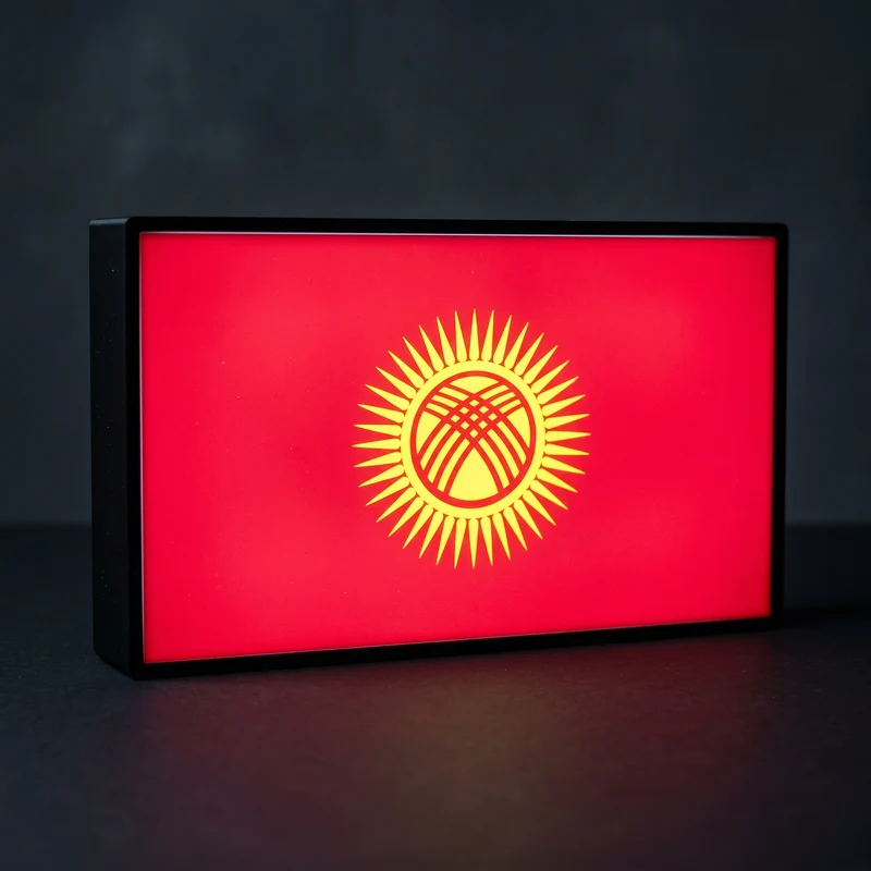 Kirgisistan Flagge Lampe