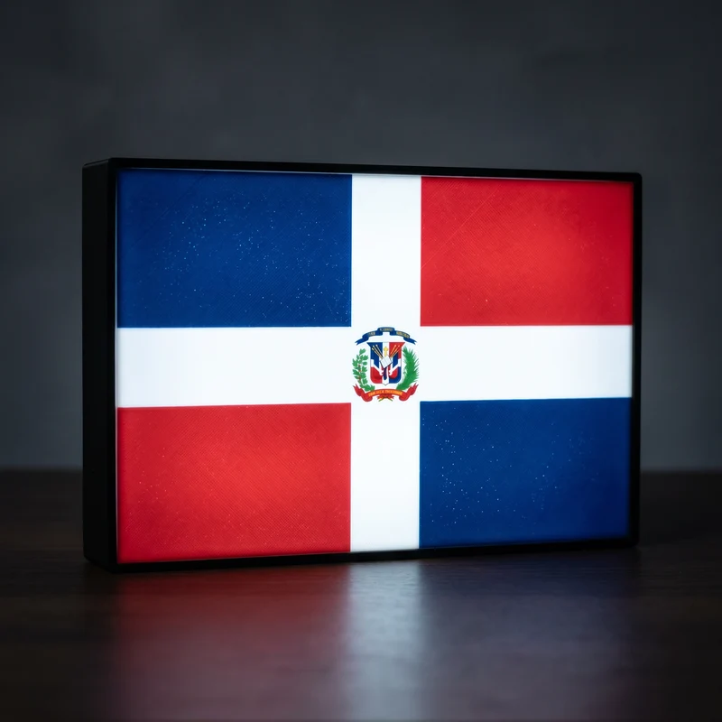 Dominikanische Republik Flagge Lampe