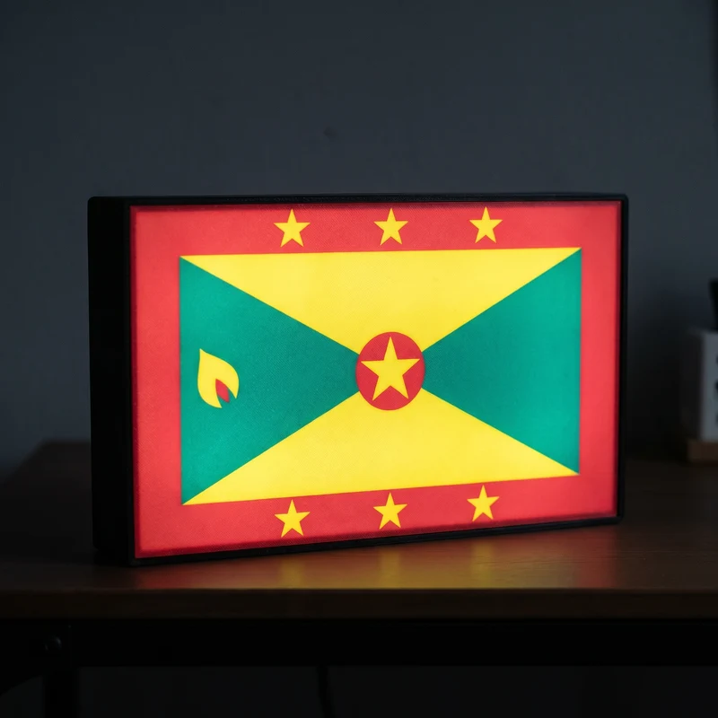 Grenada Flagge Lampe