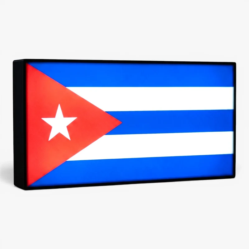 Kuba Flagge Lampe