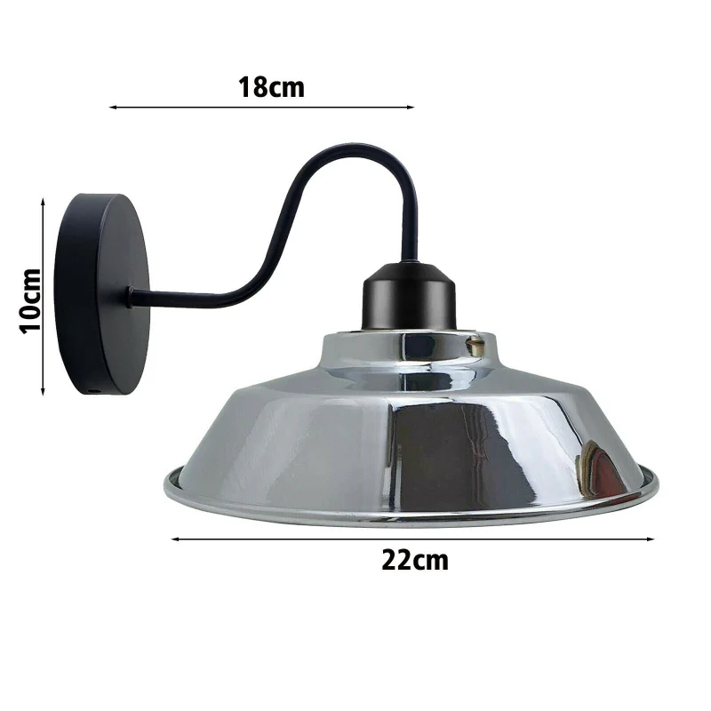 Retro Wandlampe im Industrie-Stil Schwanenhals ~2002