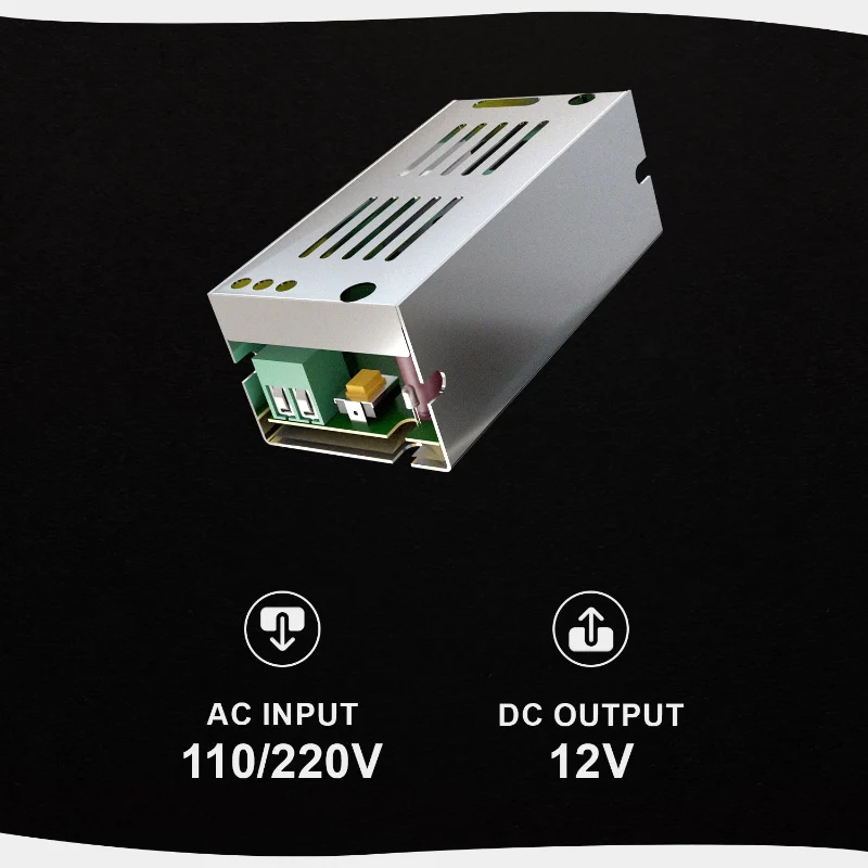 12V LED-Transformator 15W Stabiles Netzteil IP20 ~2839
