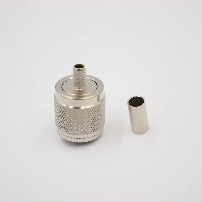 Crimpstecker UHF(m), crimp-gerade, für RG58