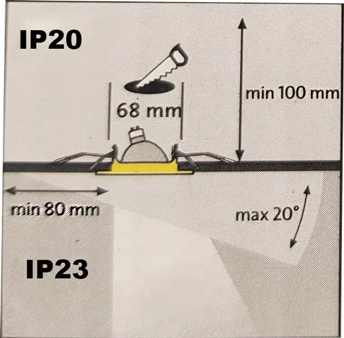 3er Set Einbaustrahler Ron weiß – schwenkbar, 12 V Halogen, inkl. Trafo (Brilliant)