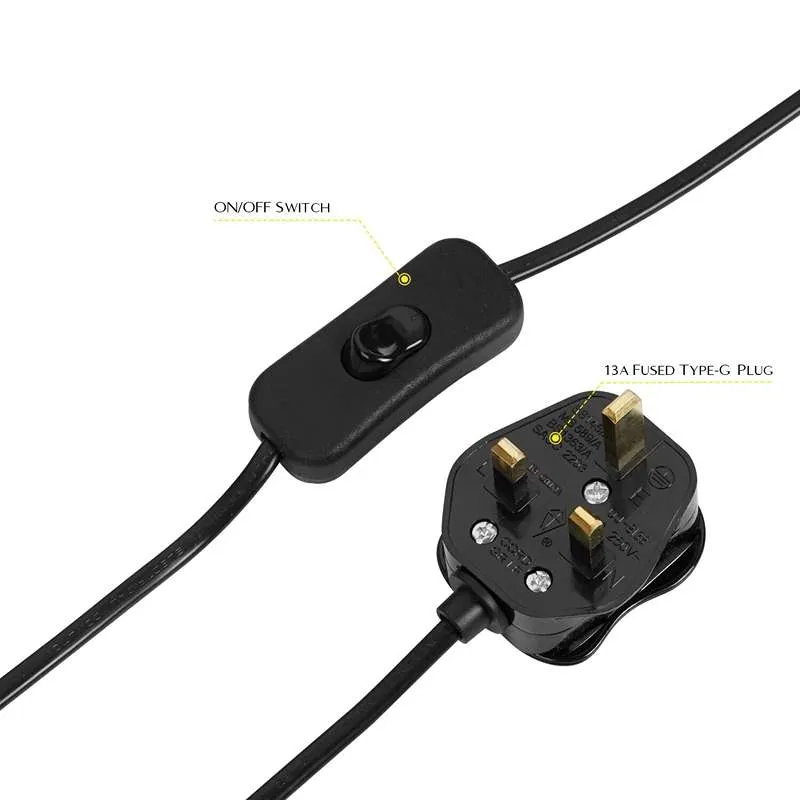 Vogel Tischlampe Krähe E27 Nachttischleuchte – UK Stecker ~2589