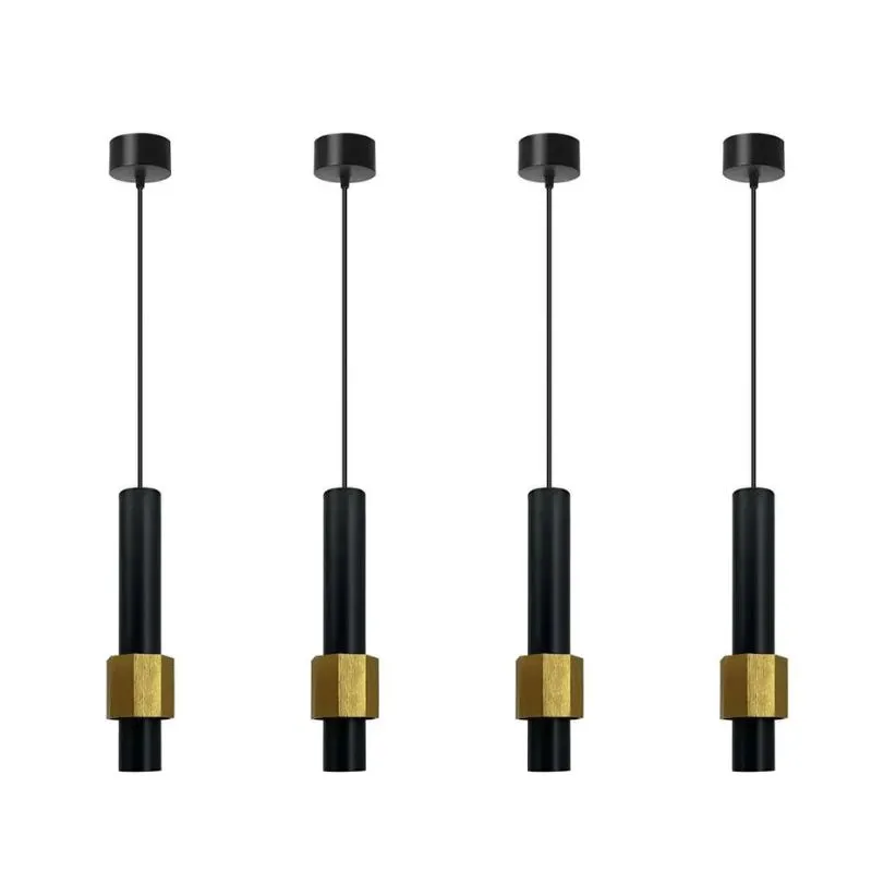 Moderne LED Pendelleuchte 5W Schwarz Höhenverstellbar ~2585