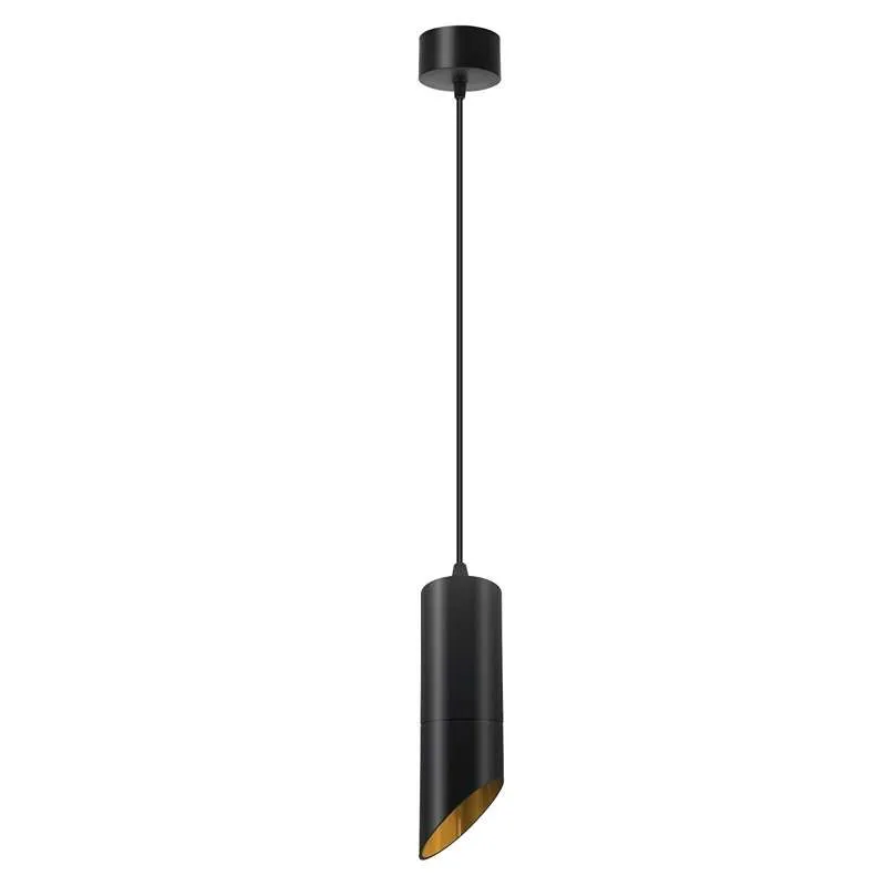 LEDSONE Hängelampe Schwarz Geriffelter Metallschirm ~2593