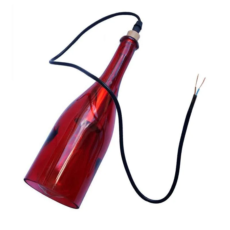 LEDSONE Weinflaschen Pendelleuchte Glas-Hängelampe ~2582