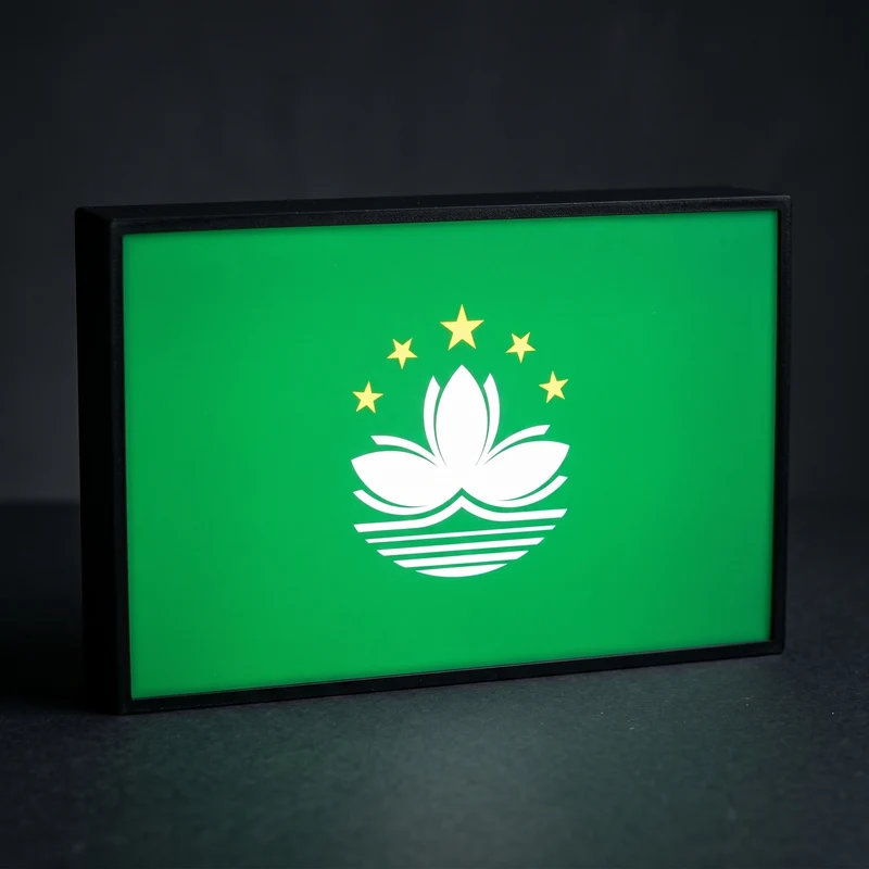 Macau Flagge Lampe