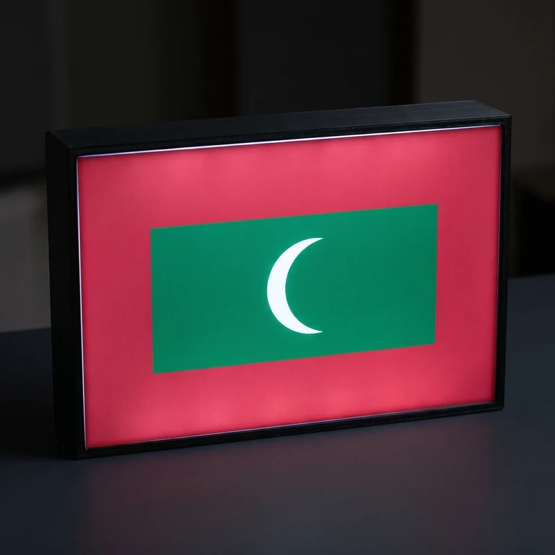 Malediven Flagge Lampe