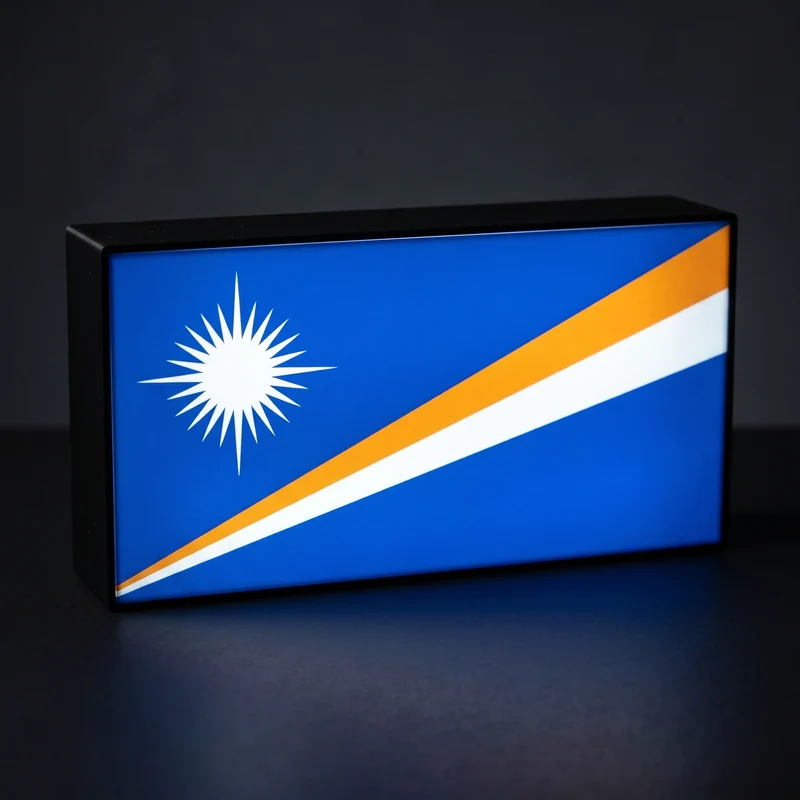 Marshallinseln Flagge Lampe
