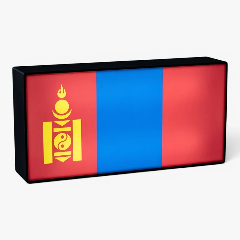 Mongolei Flagge Lampe