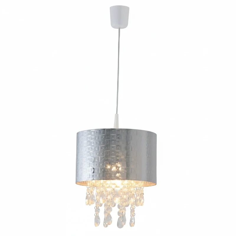 Deko Hängelampe mit Acrylschirm & Kristallbehang – Näve 6045742