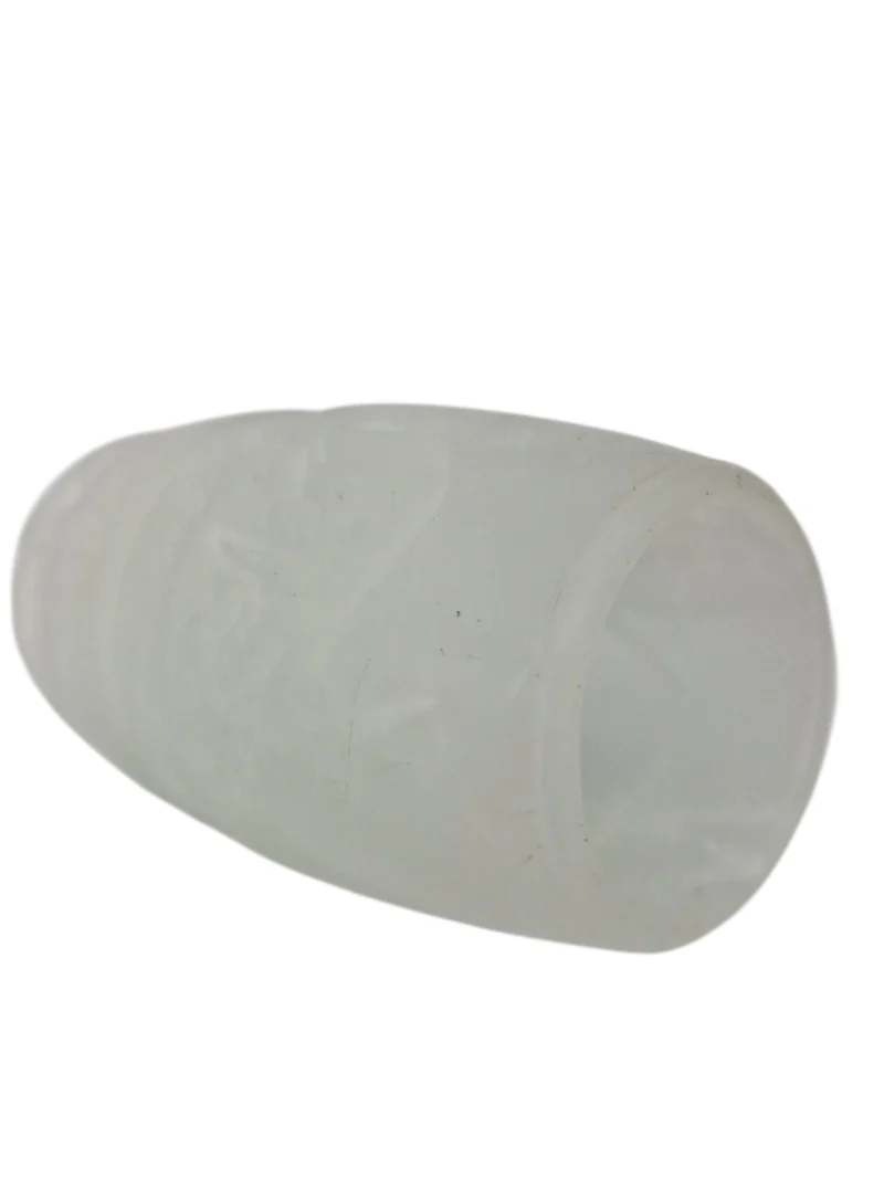 Glasschirm Alabaster weiß G4 G9 GY6,35 Loch 23mm 7cm hoch – Lampenglas Ersatzglas