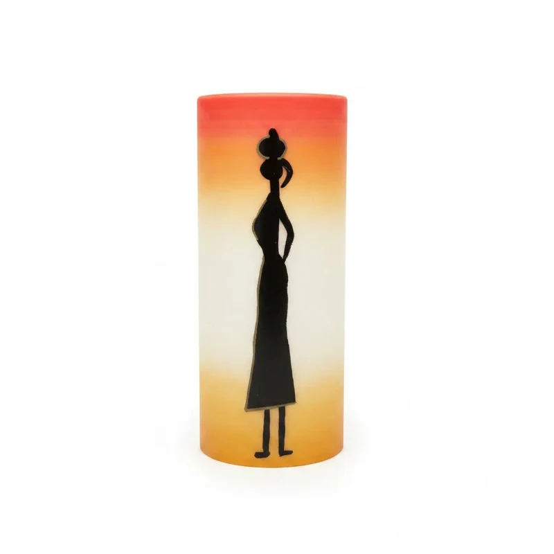 Zylinder Lampenglas E27 – Ersatzglas in Orange für Pendel- und Tischleuchten