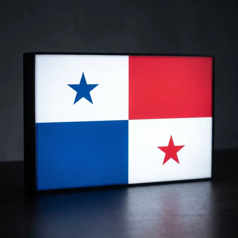 Panama Flagge Lampe