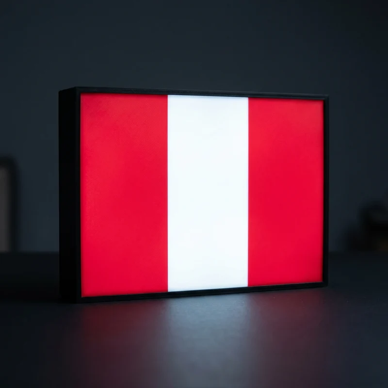 Peru Flagge Lampe