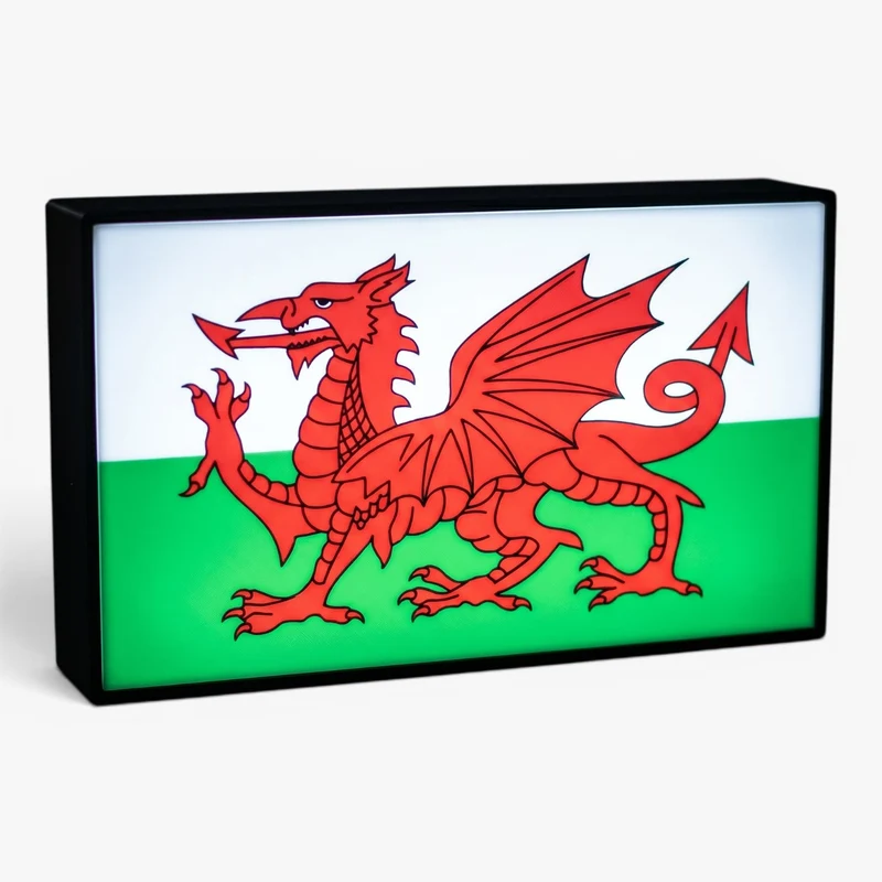 Wales Flagge Lampe