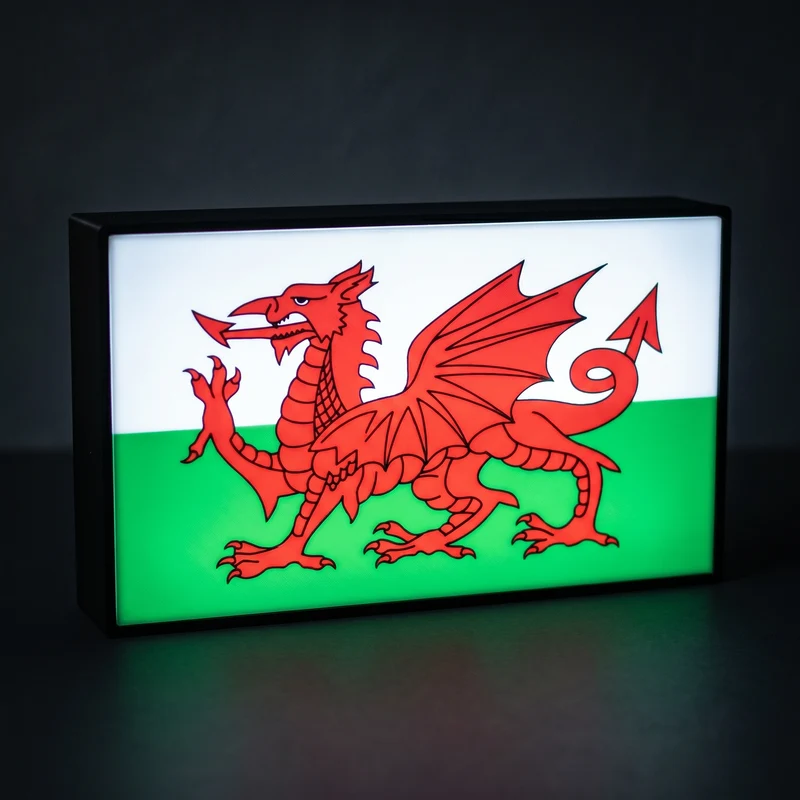 Wales Flagge Lampe