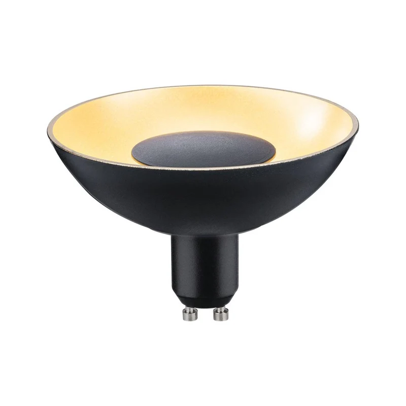 GU10 4,9W LED Reflektor mit 3 Stufen-Dimmer Schwarz, Gold 3000K