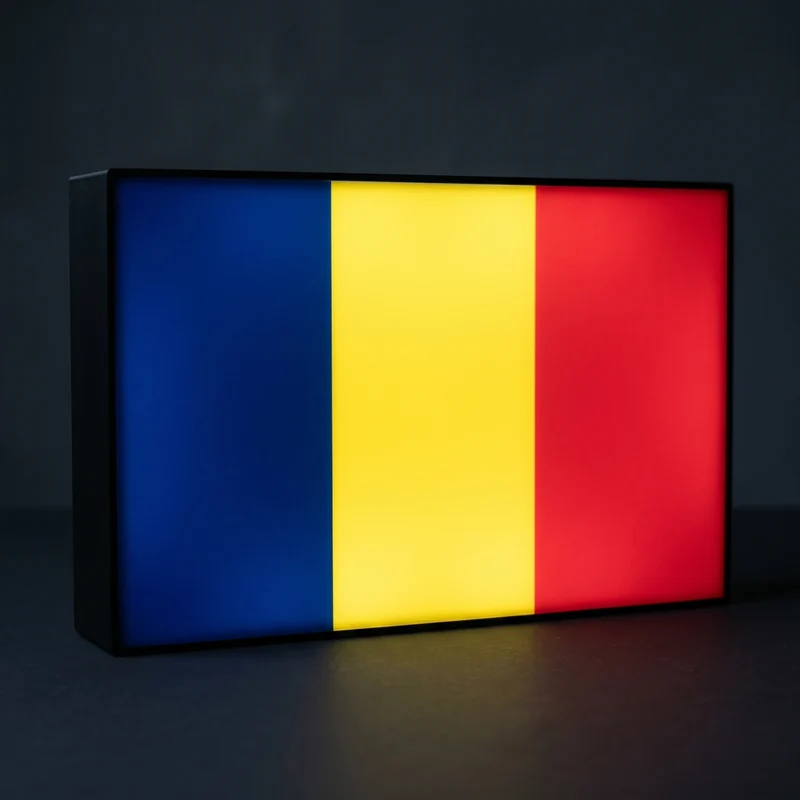 Rumänien Flagge Lampe