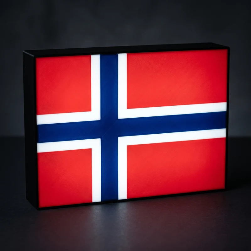 Norwegen Flagge Lampe