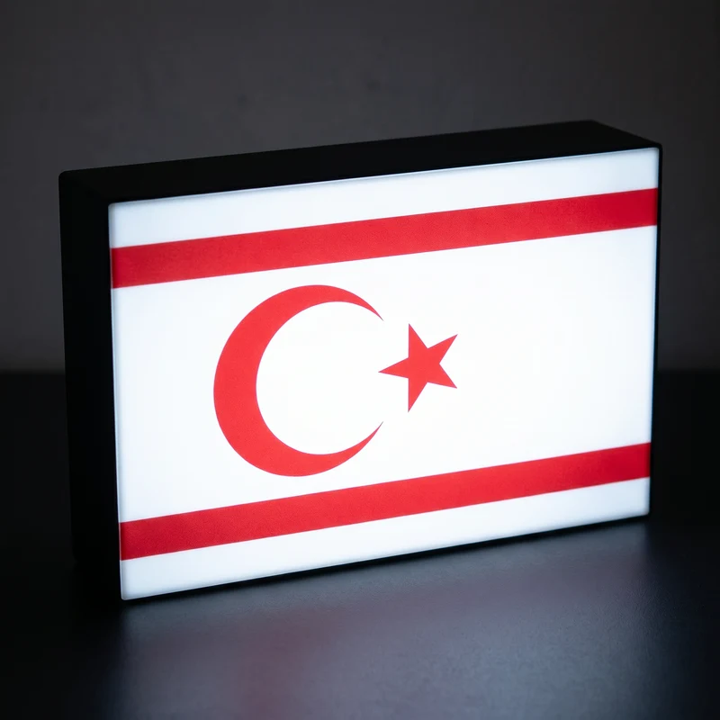Nordzypern Flagge Lampe