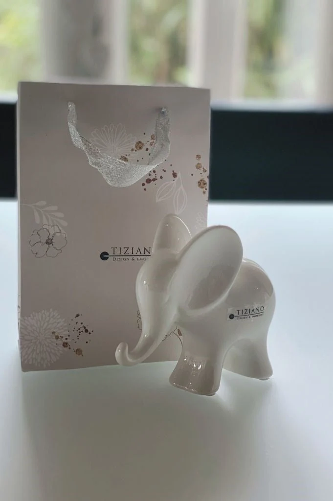 Geschenktüte Elefant Leon stehend